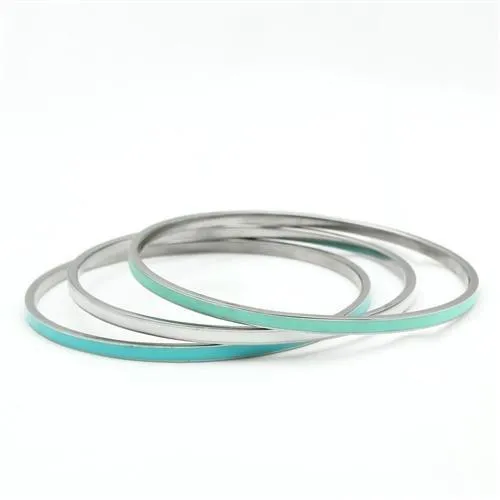 TK242 - Hoch poliertes (ohne Beschichtung) Edelstahl Armband ohne Stein