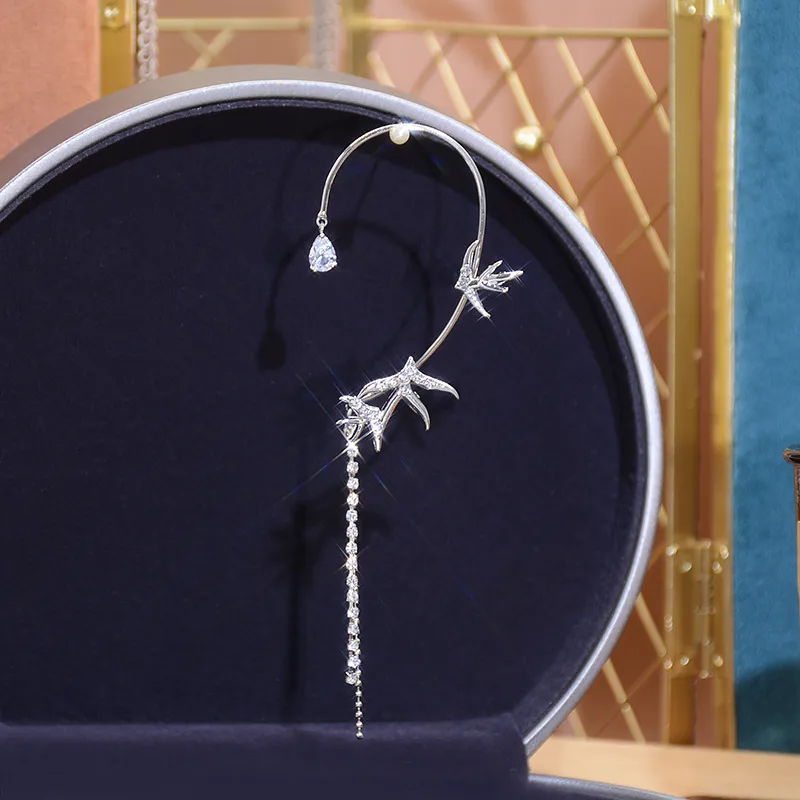 Damen Mode Persönlichkeit Schwalbe Tassel Ohrringe