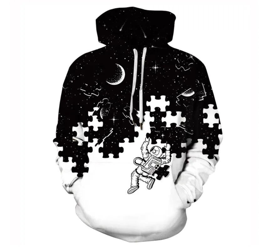 Männer Hoodie Sweatshirt 3D Pullover Lustige Casual Tops
