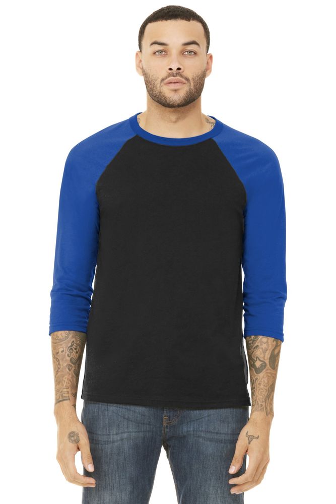 BELLA + CANVAS Unisex 3 / 4 - Ärmel Baseball-T - Tee BC3200
