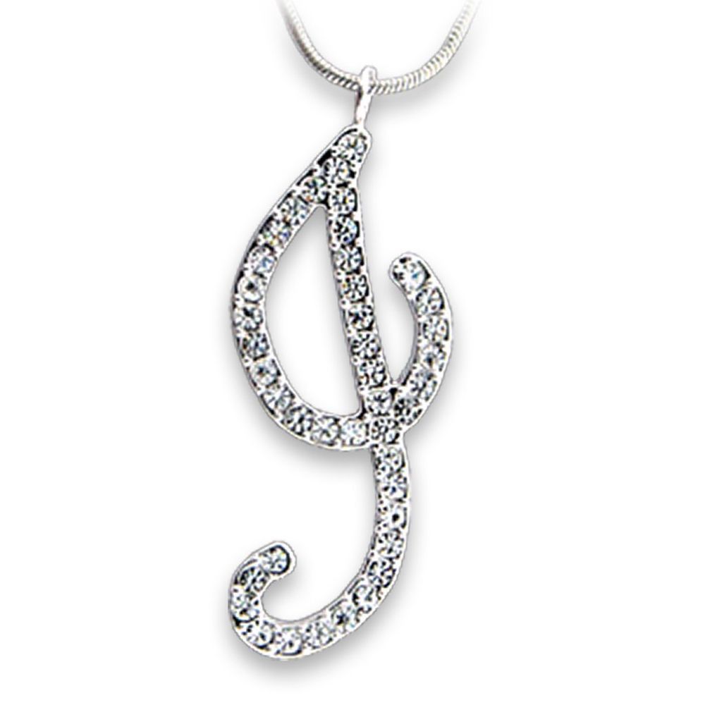 OT121 - Rhodium Brass Anhänger mit Top-Grade - Kristall in Clear