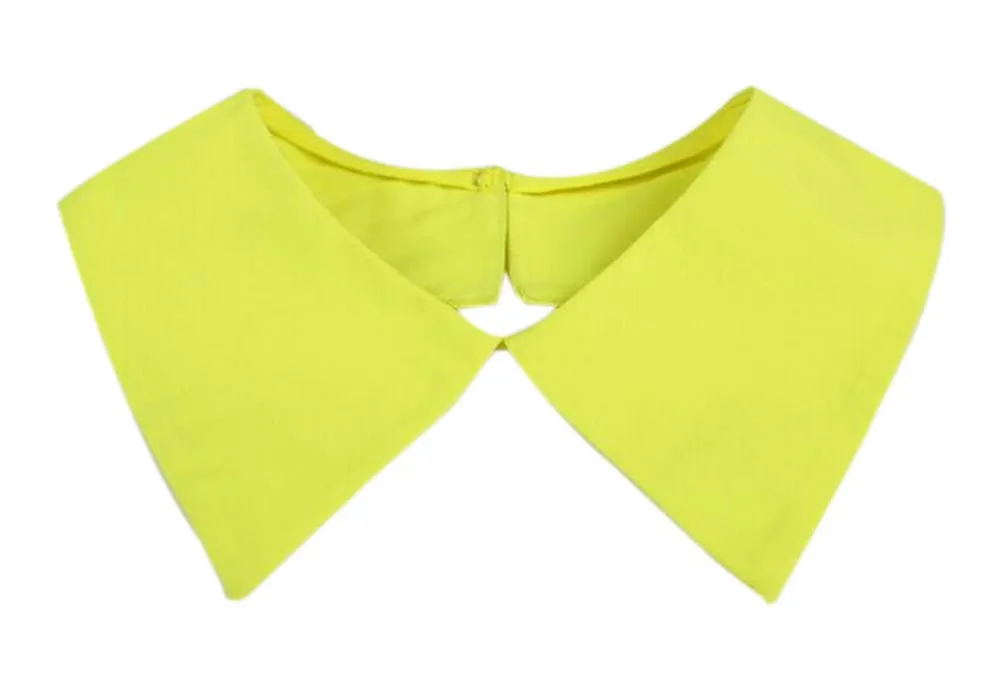 Classic Fake Collar / Damen Kleidung Dekoration; Gelb (Mittel) / C