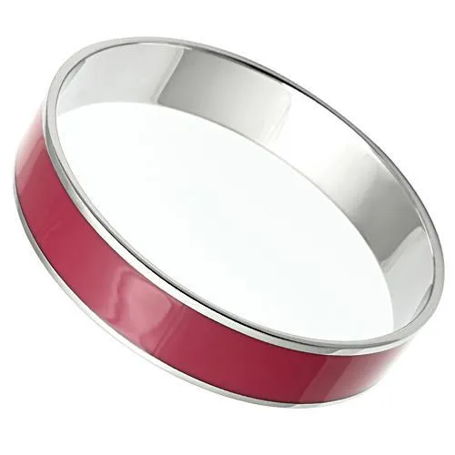 TK530 - Hoch poliertes (ohne Beschichtung) Edelstahl Armband mit Epoxy in Siam
