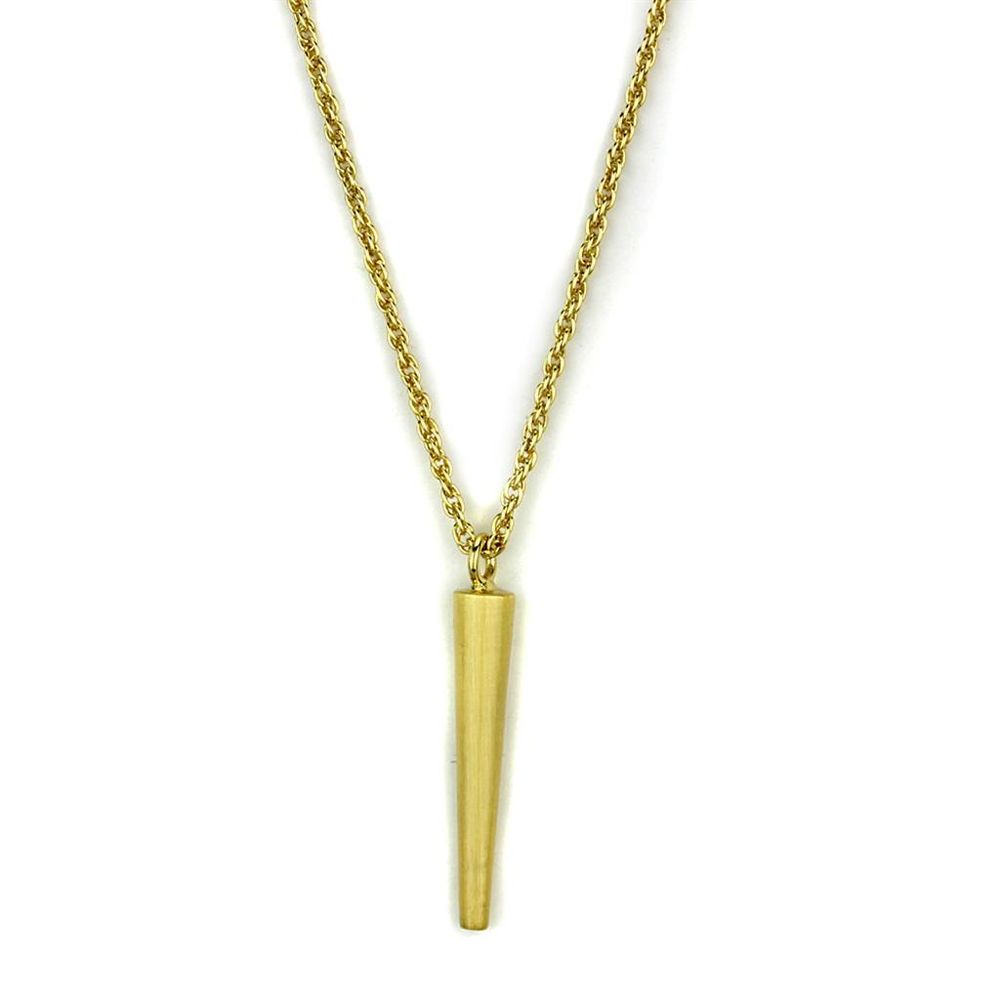 LO3710 - Gold & Brush Brass Chain Anhänger ohne Stein