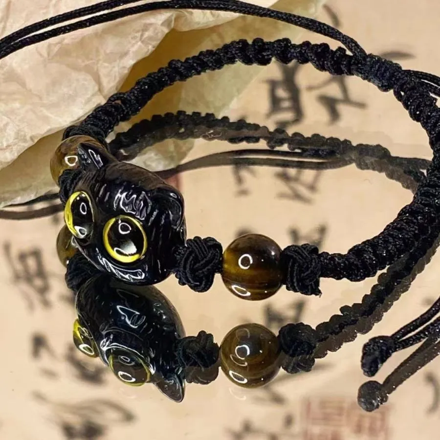 Besonderes Interesse Design einfaches All-Match Kitty Gewebtes Armband