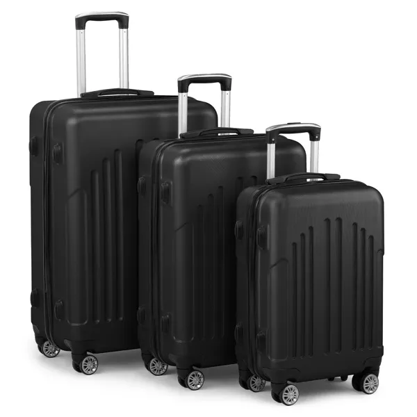 Gepäckset von 3, ABS + PC Hardside Koffer Sets mit TSA Lock 4 Spinner Räder, Leichtgewicht Trolley Reise Case für Carry On Check-in Geschäftsreise, 20