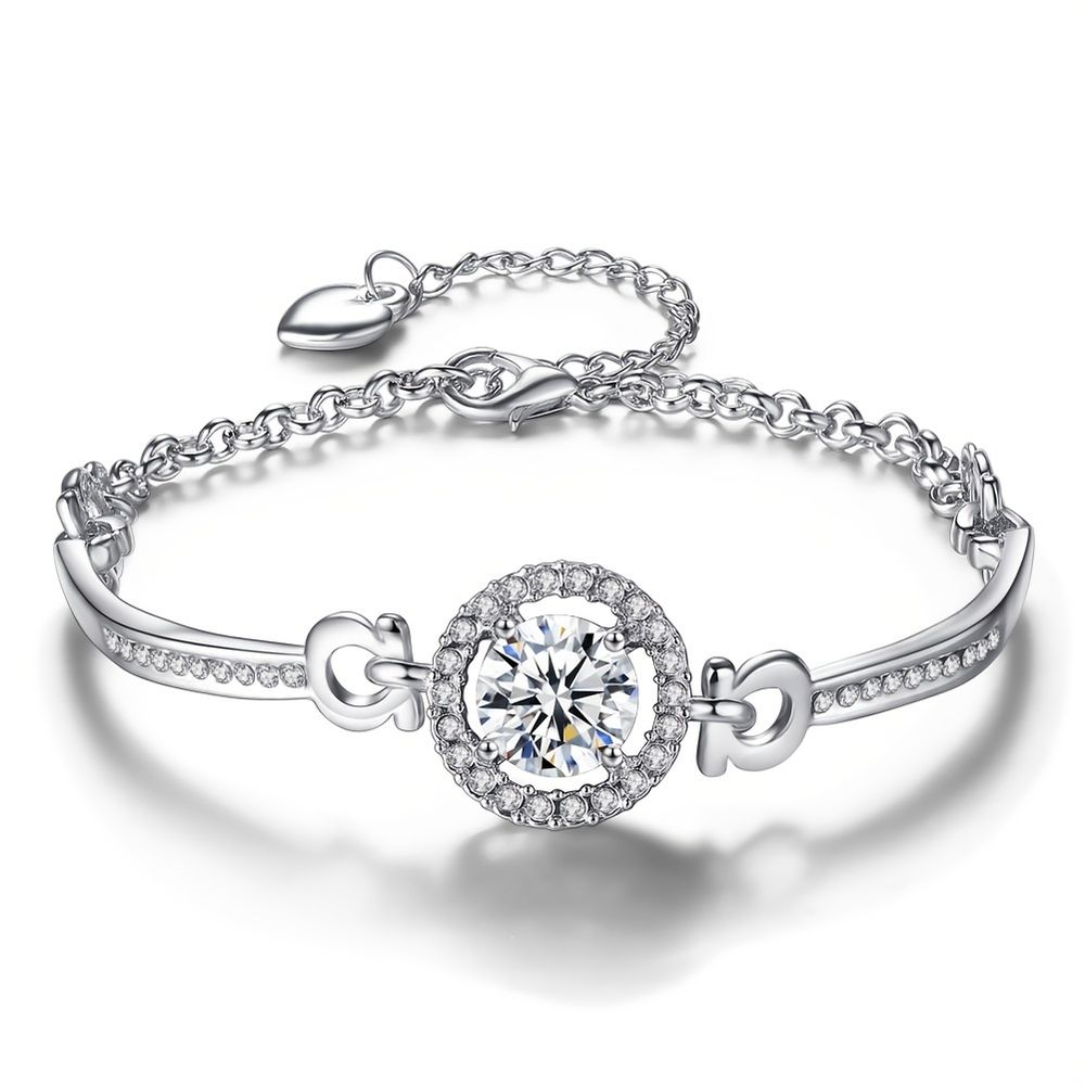 Rhinestone Armbänder für Braute Brautjungfer Frauen Weihnachten Geburtstag Schmuck Geschenke verstellbare Armbänder für Hochzeit Brautschmuck