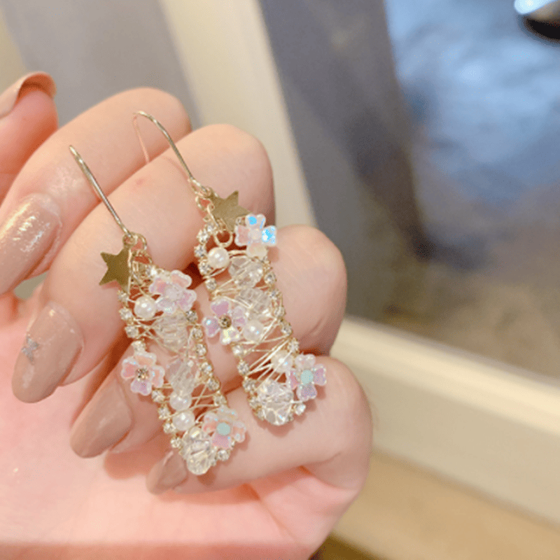 Neue Fairy Mode Handmade Crystal Ohrringe für Frauen