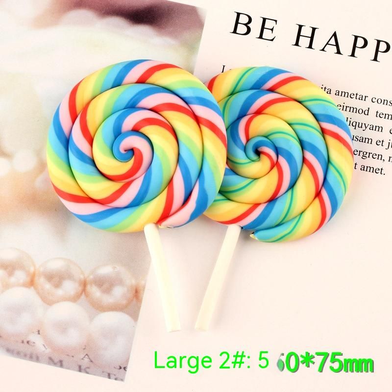 Große Simulation Polymer Clay Candy Spielzeug Zubehör Lollipop