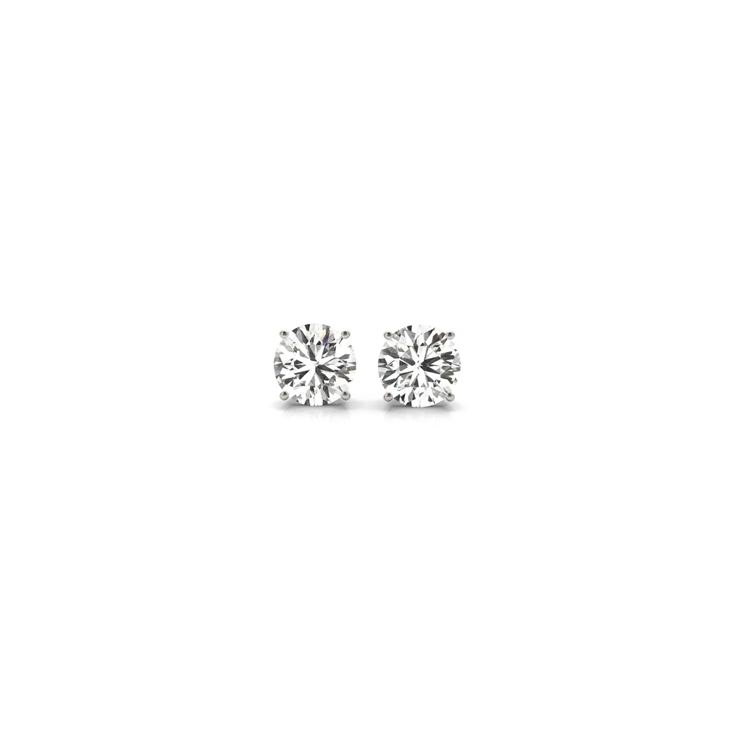 1 / 2 cttw Lab Grown Round Diamond Stud Ohrringe 14k Weißgold (G / VS2)
