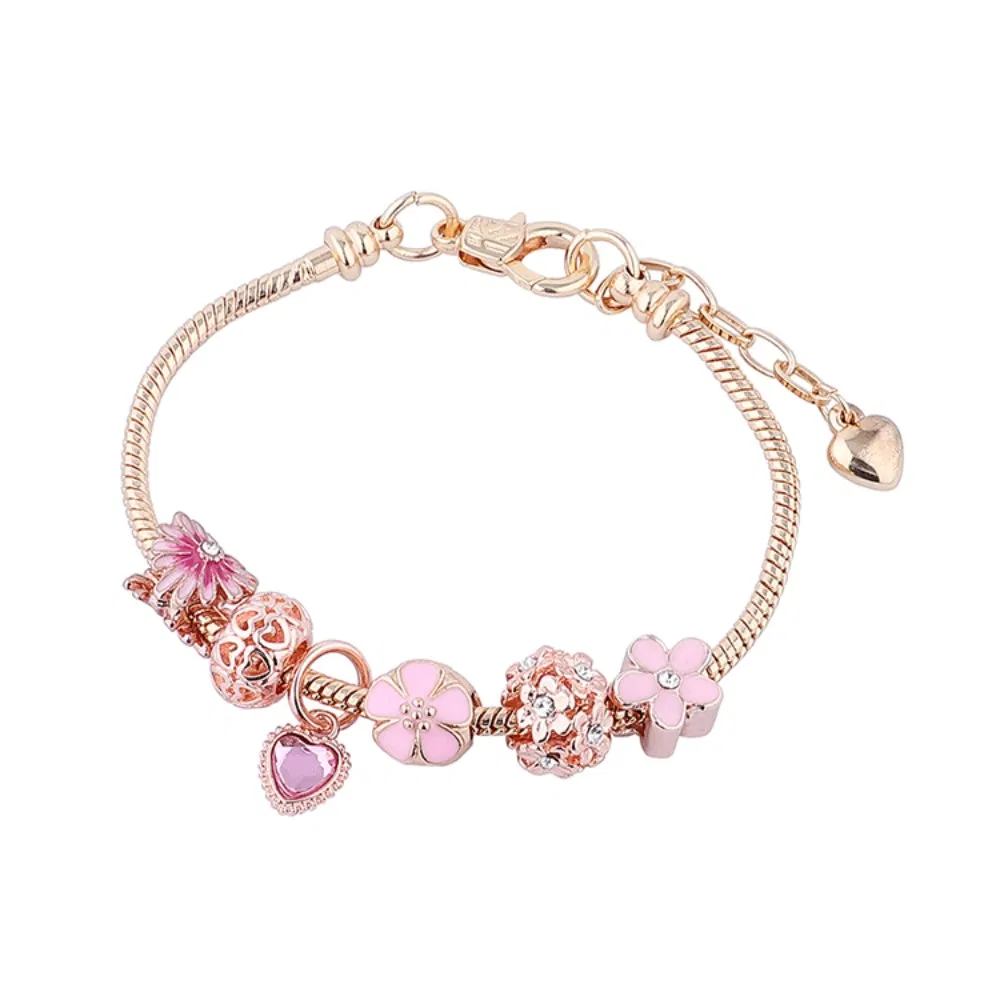 Love Daisy Beaded Armband mit hohlen Diamanten