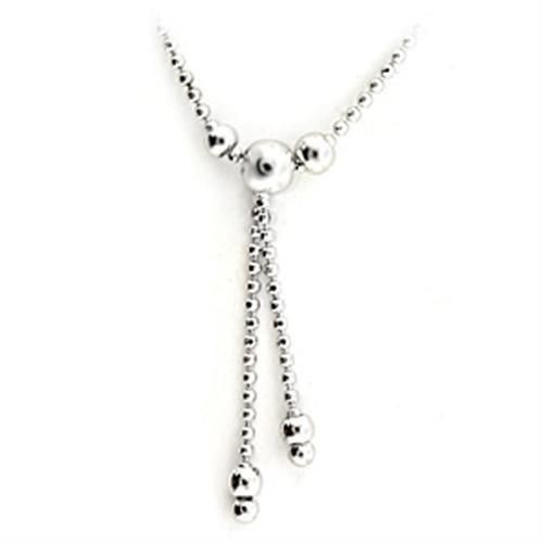 LOA171 - Rhodium-Brass - Kette-Hänger ohne Stein