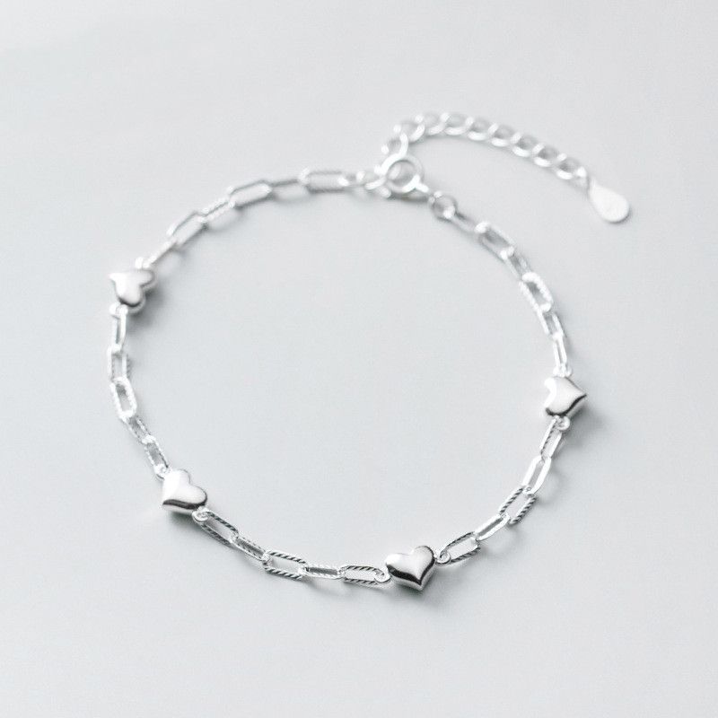 Silber Sweet Lady Liebe Armband Temperament