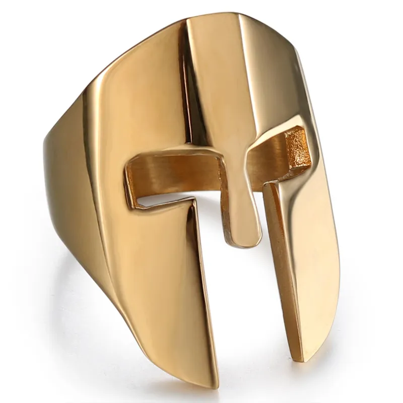 Maske Titanium Stahl Persönlichkeit Männer Edelstahl Ring