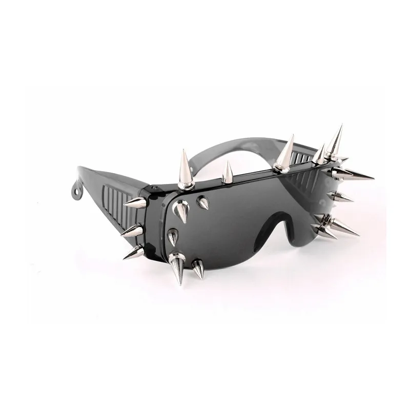 Mode winddichte Sonnenbrillen Frauen neue übergroße Spiegel Männer Schattierungen Brillen Luxusmarke Metall Rivet Futuristische Damenbrillen NX