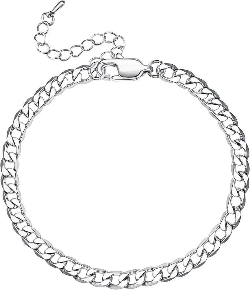 18 Karat Gold Plated Anklets Armband Für Frauen Männer Edelstahl Kuban Figaro Schlange Flat Mariner Link Anklets Adjustable Fuß Schmuck