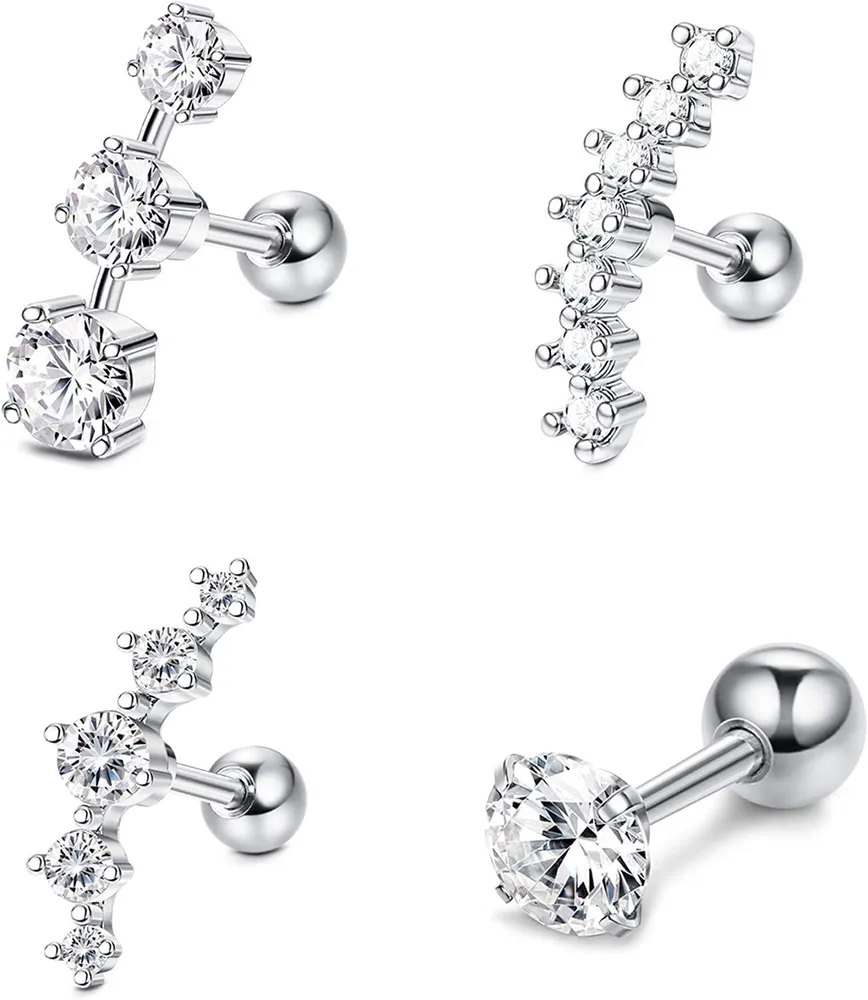 16G Ohr Knorpel Ohrringe für Frauen Edelstahl Helix Ohrringe Stud Conch Piercing Schmuck