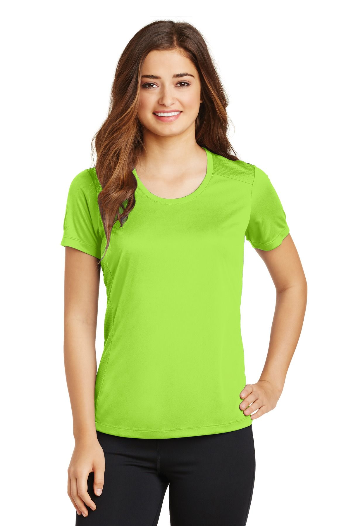 Sport-Tek Damen PosiCharge Elevate Scoop Neck Tee LST380