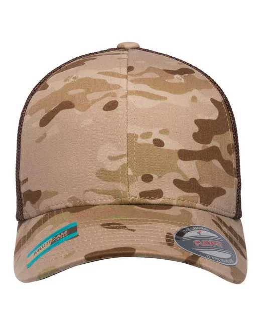 Adult Flexfit ® Multicam ® Trucker Mesh Cap - ALPINE / WHITE - OS