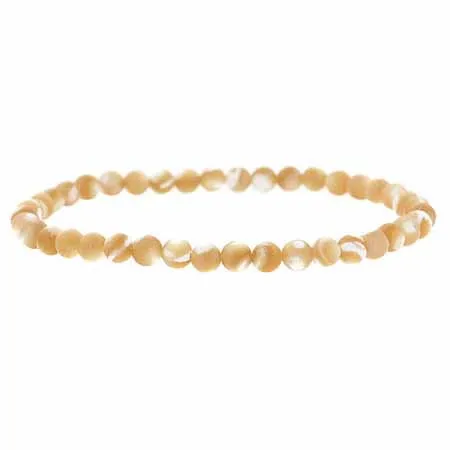 Mutter von Pearl Stone 4mm Perlen Perlen Stretch Armband