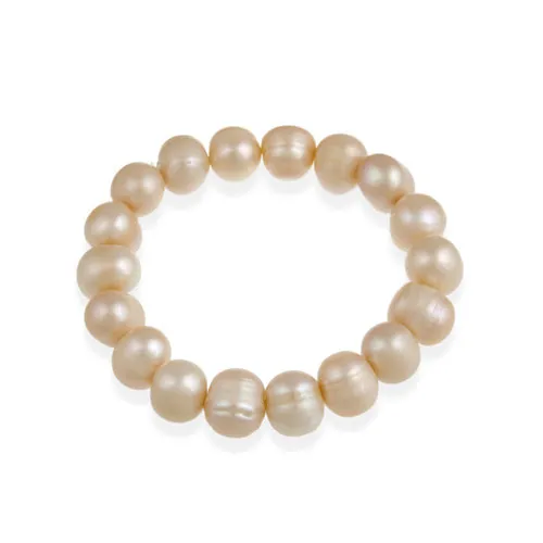 Echtes Frischwasser kultiviert 10x12mm Pink Pearl Stretch Armband