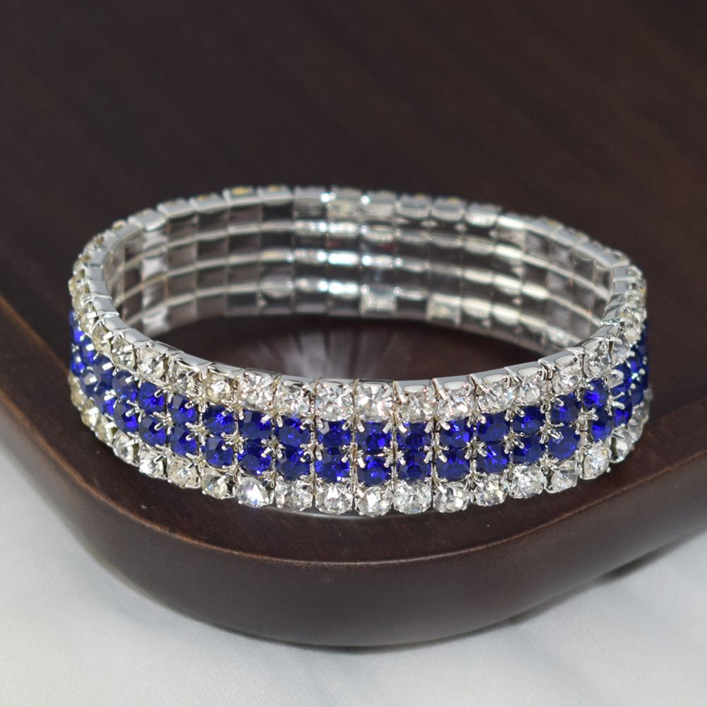 Crystal Full Diamond Armband Vier Drainage Bohrer Elastizität