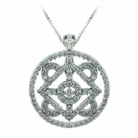 Aristokratisches Sterling Silber simuliert Diamant cz Anhänger