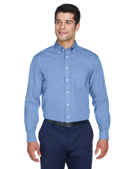 Men 's Crown Woven CollectionTM Solid Oxford - LIGHT BLUE - S