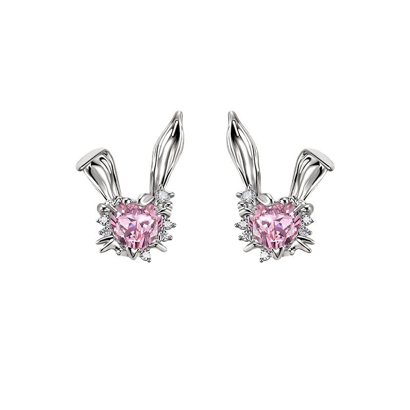 Herzen Liebe Zircon Ohr Studs Kleines Design