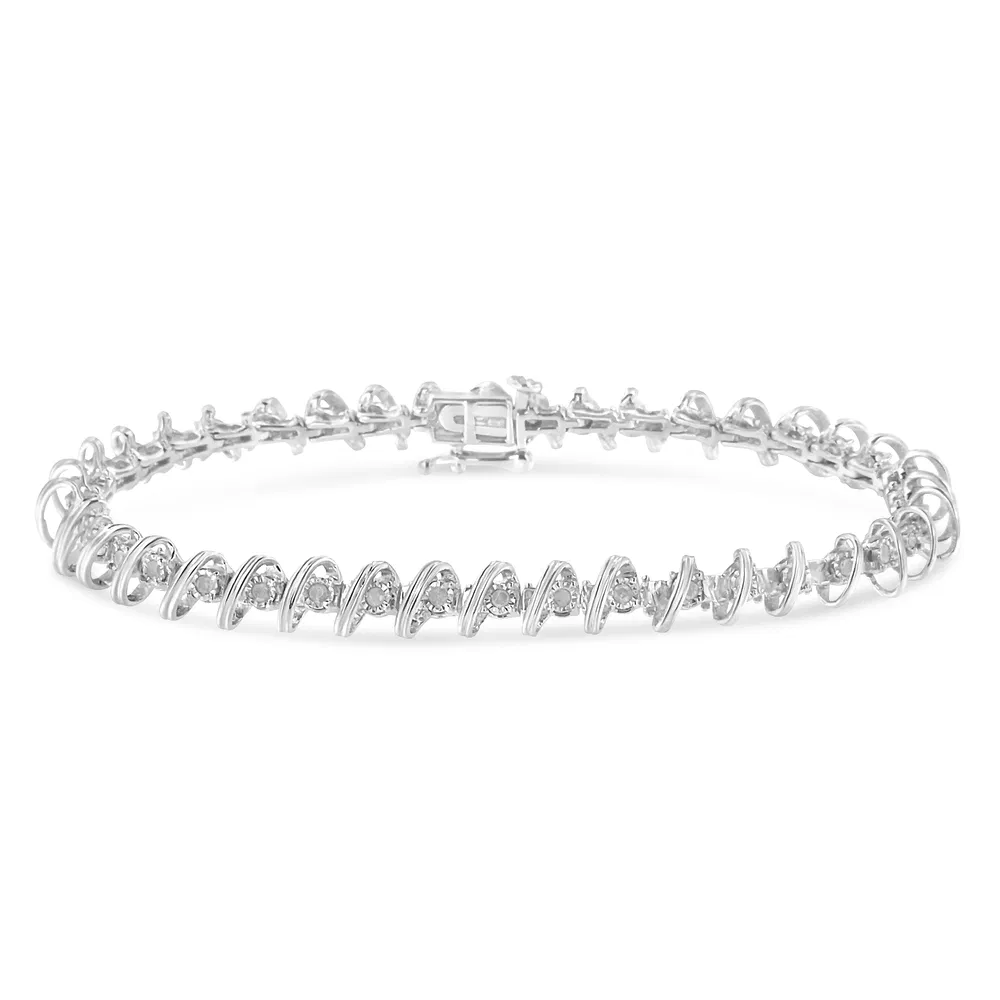 .925 Sterling Silber 1/2 Cttw Diamant Miracle-Set 7