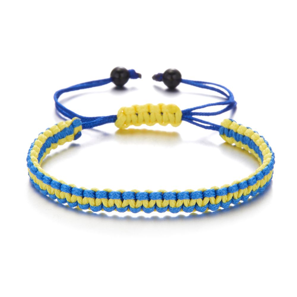 Kreative Colorblock Armbänder Handgewebe verstellbare Armbänder