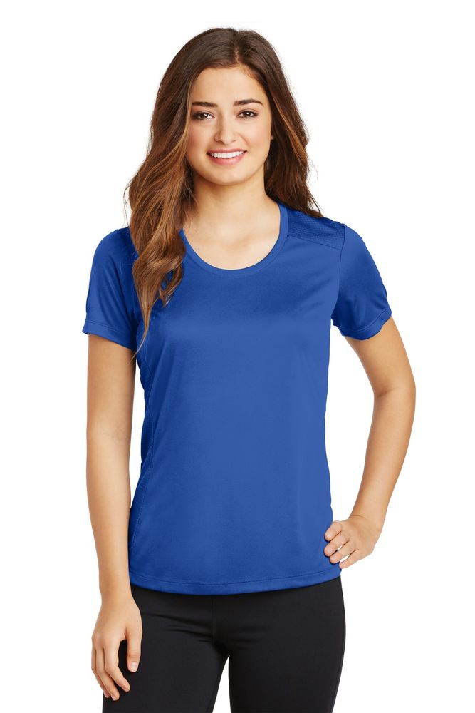 Sport-Tek Damen PosiCharge Elevate Scoop Neck Tee LST380