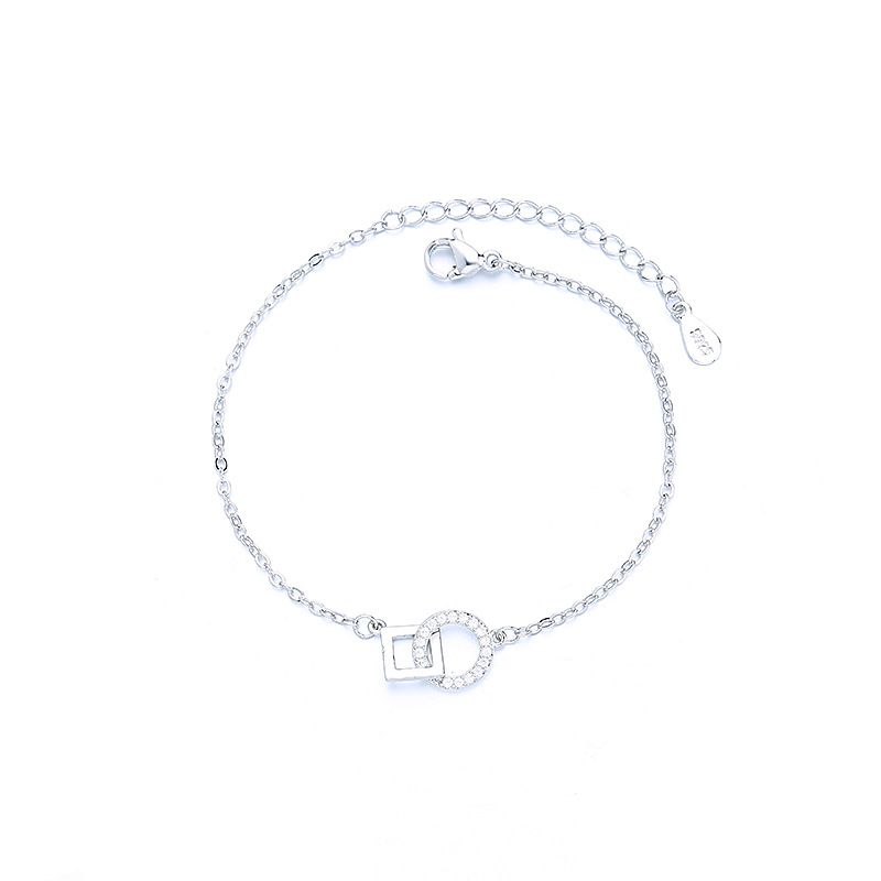 Geometrisches Interlocking Me and You Armband