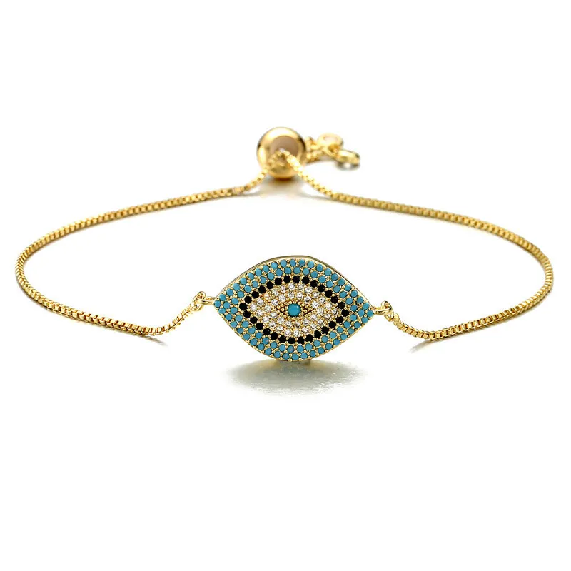 Devil 's Eye Bracelet Damen eingelegt Zirkon Persönlichkeit Armband