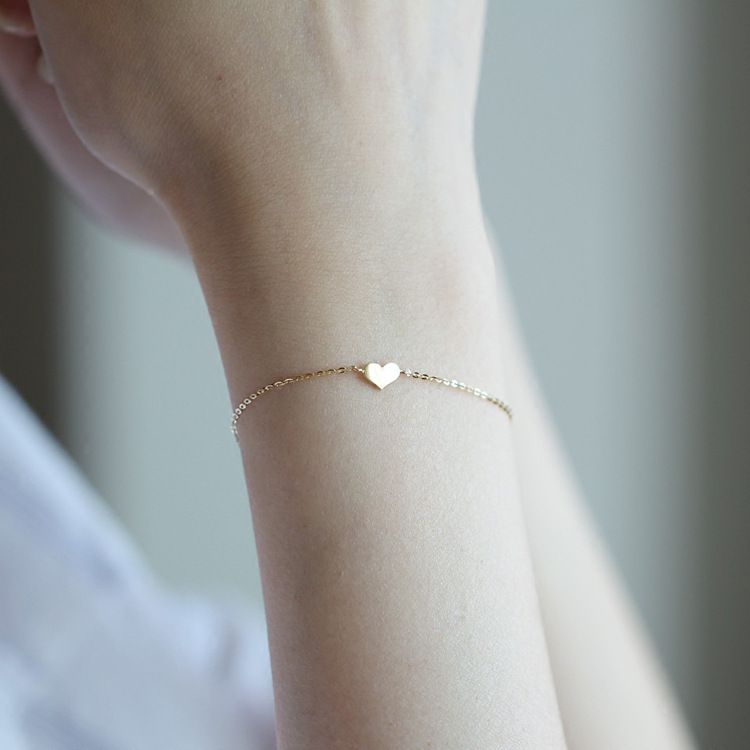 Gold Armband kleine Liebe klassische einfache Licht Luxus