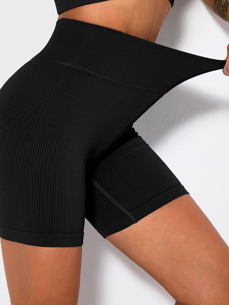 Yoga Shorts Ripped Seamless Workout High Waist Athletic Leggings Passend für Yoga Fitness, Workout Shorts Yoga Seamless Ripped High Waist Spandex Booty Biker Shorts