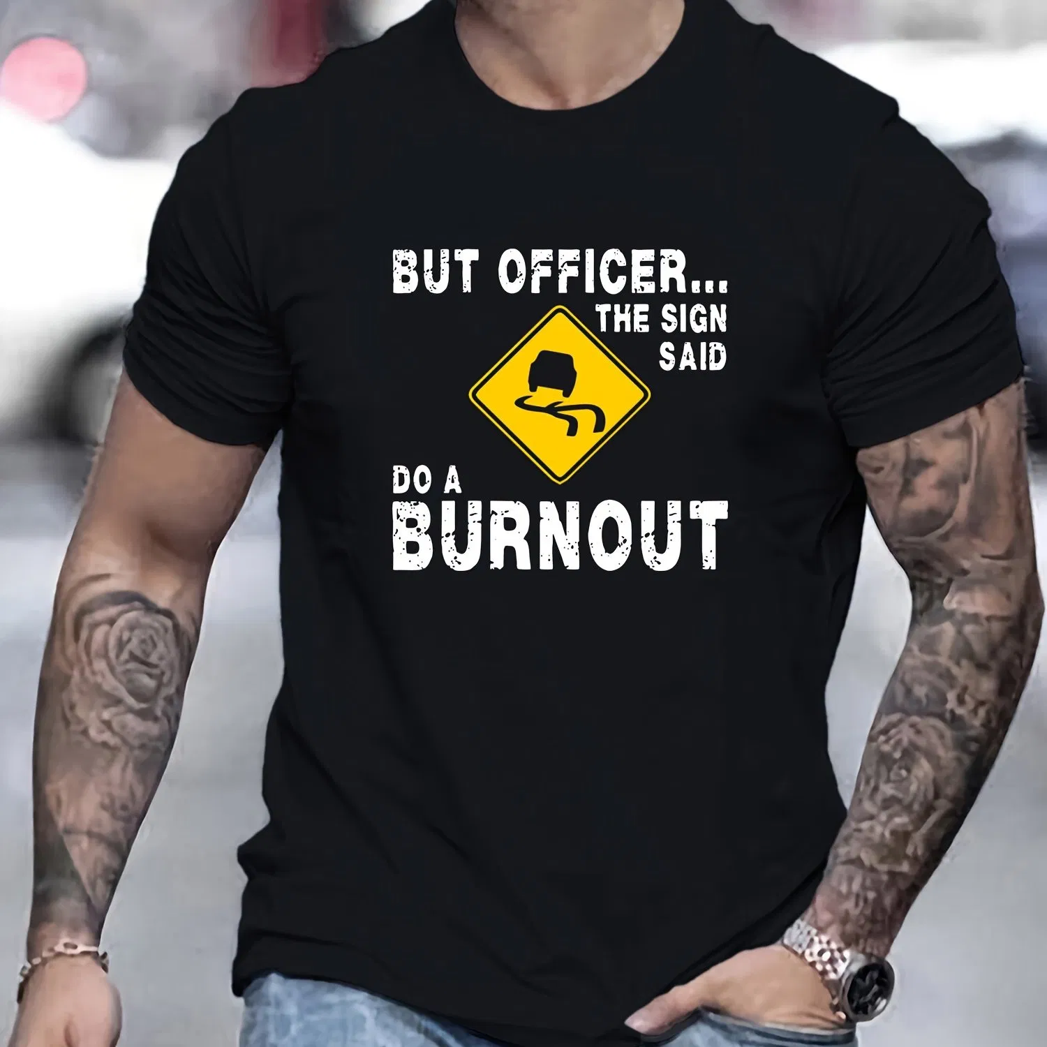 Männer Müdigkeit gedruckte T-Shirt, Casual Kurz Ärmel Round Neck T-Shirt, Männer Outdoor T-Shirt