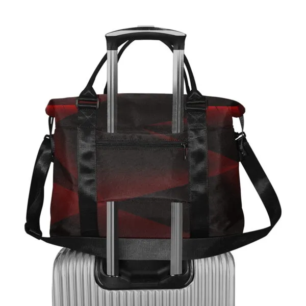 Reisetasche Signature Schwarz-Rot große Kapazität von HadiArts