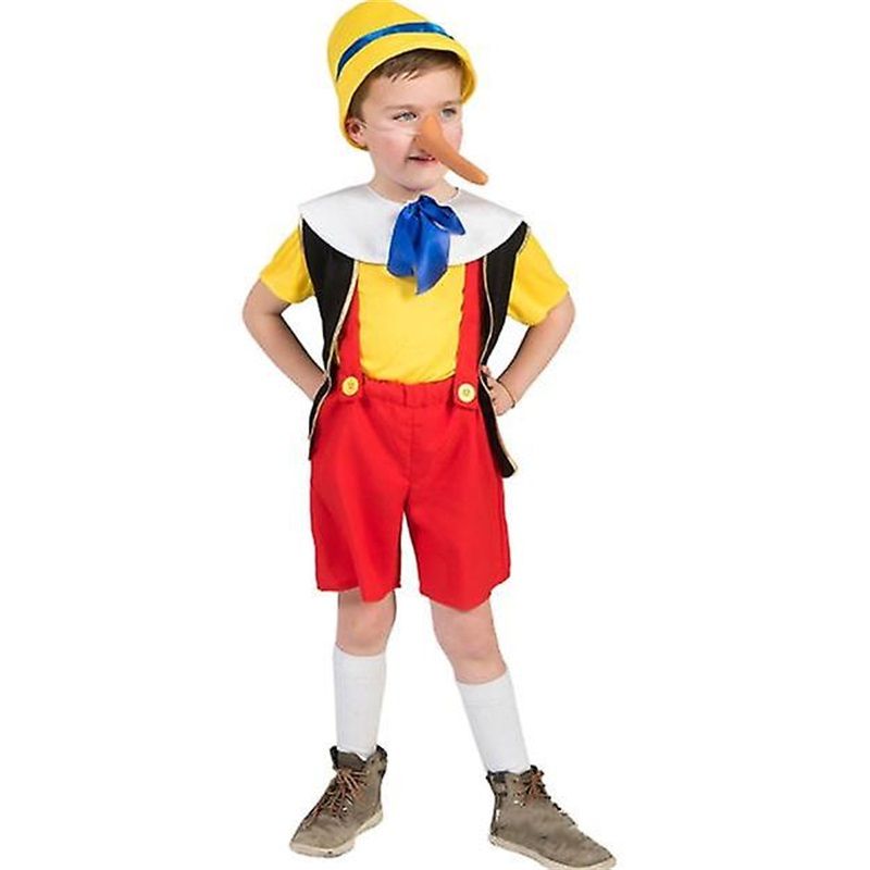 Halloween Pinocchio Cosplay Long Nose Kinder Performance Kostüme