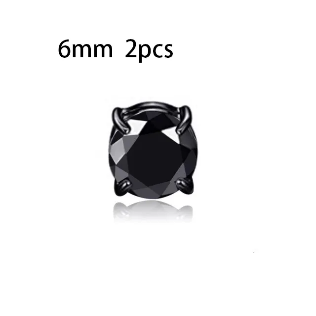 Unisex Zircon Stud Ohrringe Amazon Hot Zircon Magnet Ohrclips