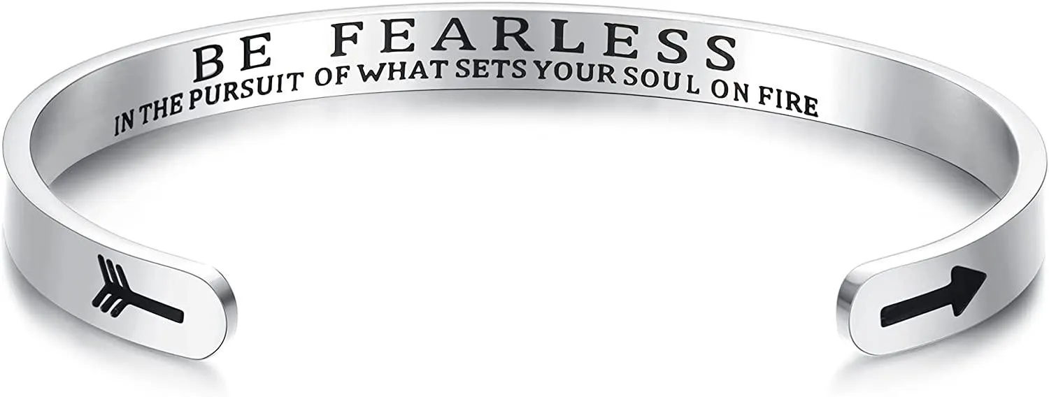 Inspirierende Armbänder für Frauen; Motivation Mantra Armbänder; 4MM Freundschaft Armbänder Personalisiertes Geschenk mit Box