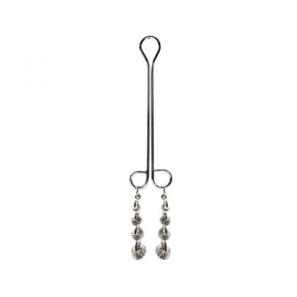 Bijoux De Cli Klitoris Clamp Doppelschleifen mit Diamanttropfen