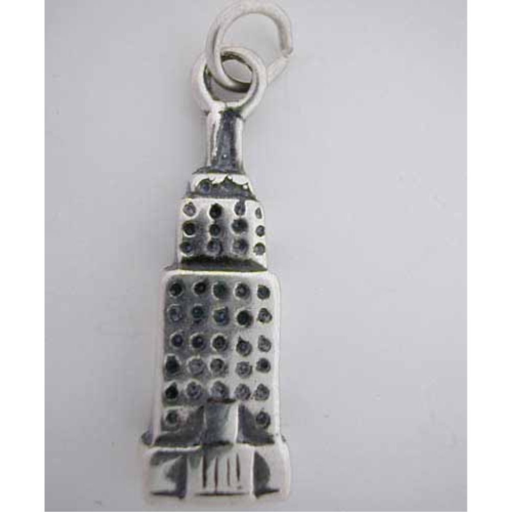 Silver Empire State Building Charm oder Anhänger