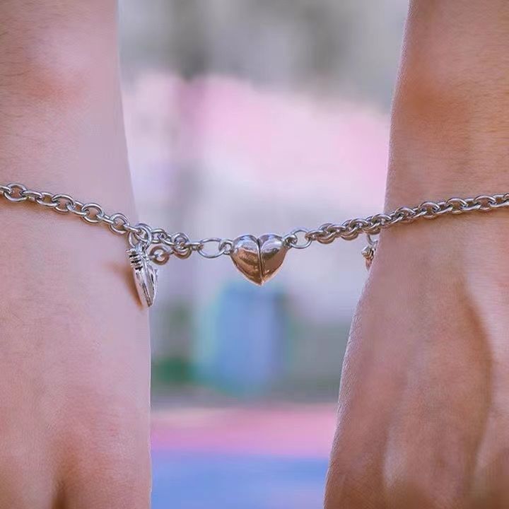 Ins Simple Love Lock-in Paare Freundinnen Armband