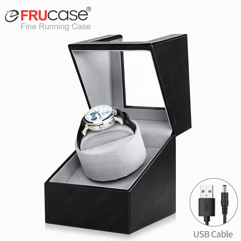 PU Watch Winder für automatische Uhren Watch Box 1 - 0 / 2 - 0