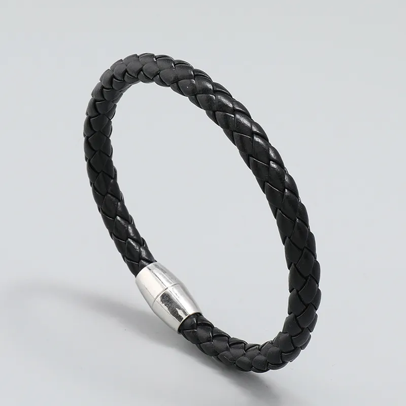 Einfaches Leder Multi-Schicht Gewebte Imitation Cowwhide Armband