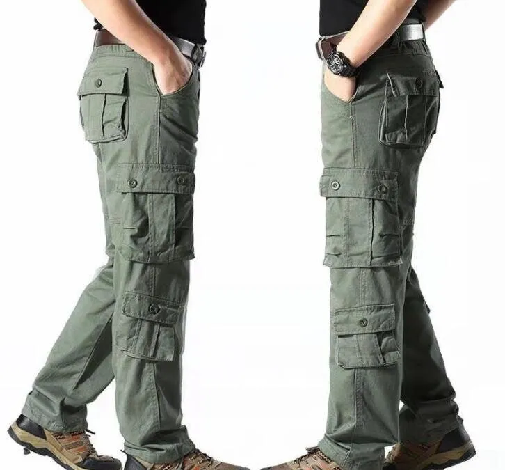 Männer Work Cargo Pants entspannt fit Hose mit mehreren Taschen