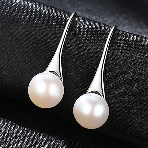 Pearl Ohrringe Premium S925 Silber Ohrhaken