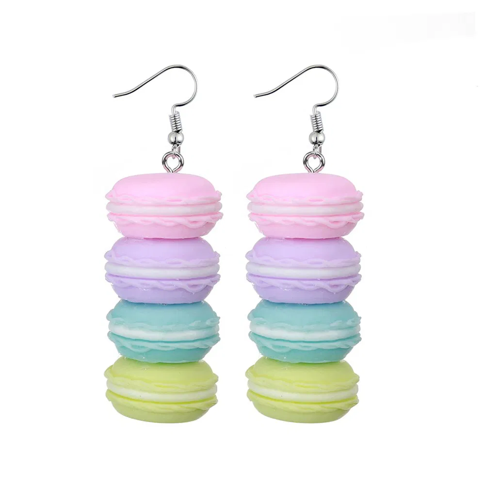 Kreative Simulation Candy Spielzeug Essen Kuchen Macaron Ohrringe