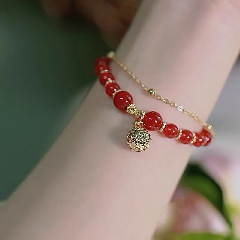 Damen Mode einfaches Hetian Jade Kaninchenform Armband